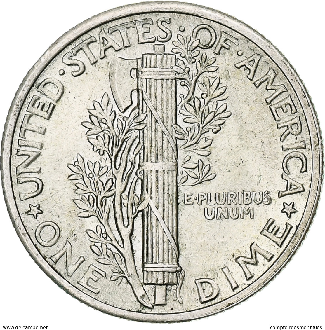 États-Unis, Mercury Dime, Dime, 1943, U.S. Mint, Philadelphie, SUP, Argent - 1916-1945: Mercury (Mercurio)