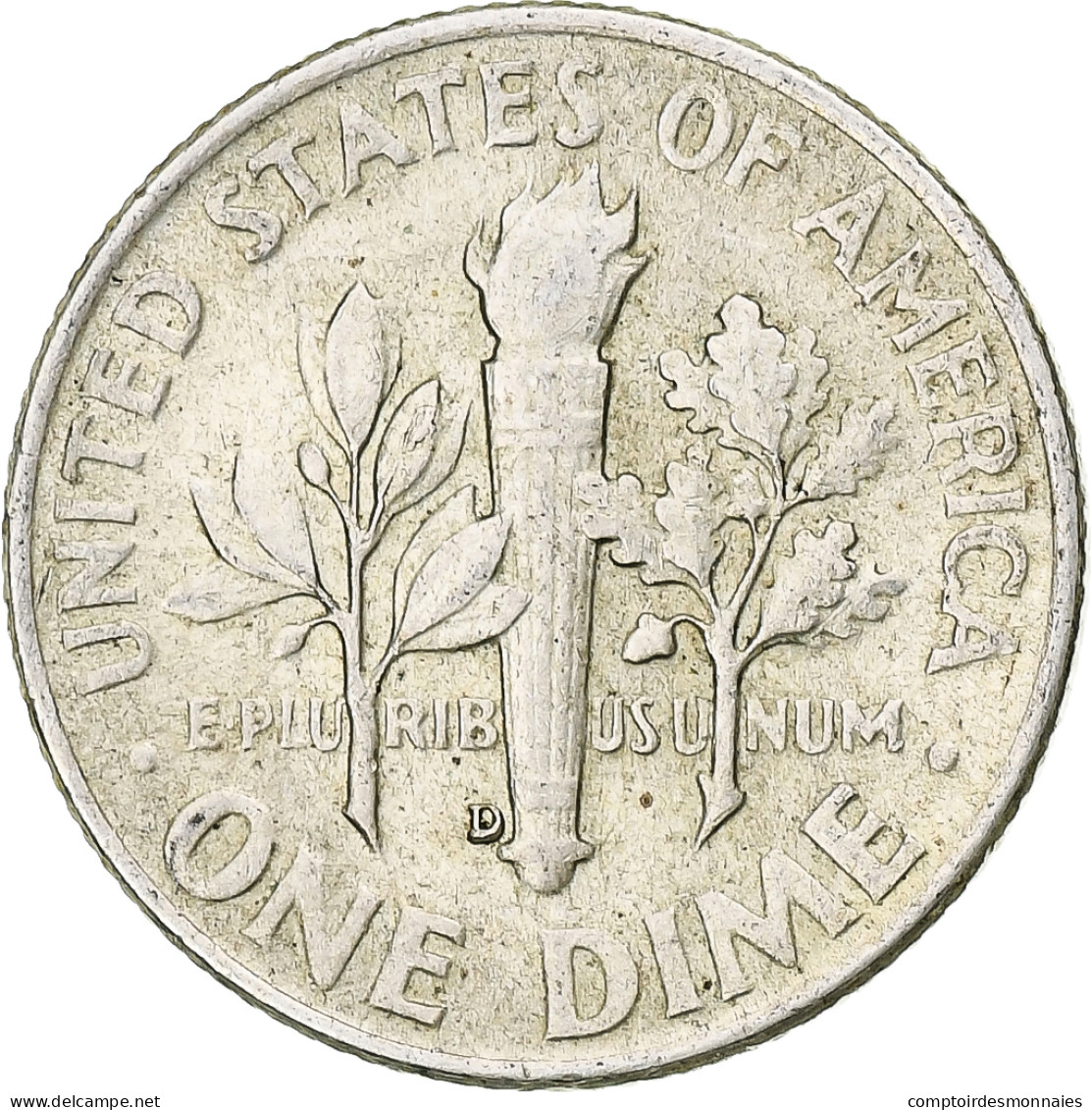 États-Unis, Roosevelt Dime, Dime, 1953, U.S. Mint, Denver, TTB+, Argent, KM:195 - 1946-...: Roosevelt