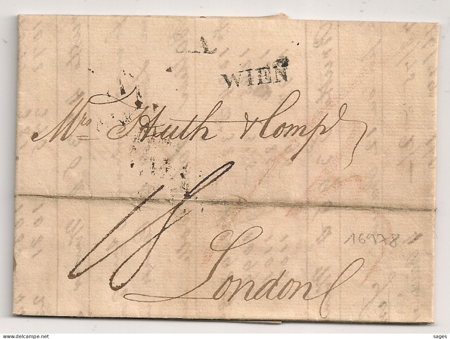 Lettrer WIEN AUSTRIA To LONDON1828 - ...-1850 Voorfilatelie