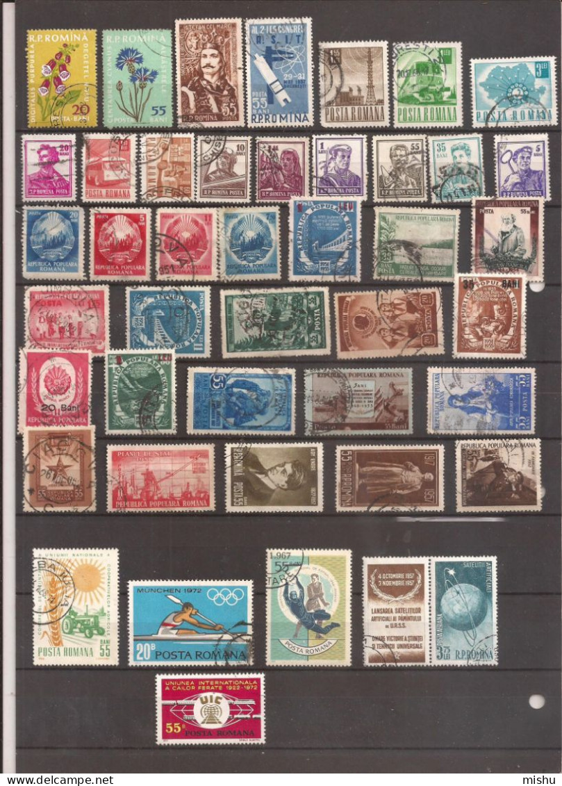 L9 Romania Lot Of 50 Different Stamps , Used - Usati