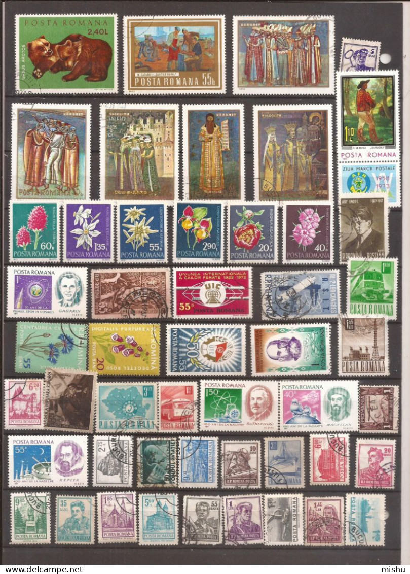 L10 Romania Lot Of 50 Different Stamps , Used - Gebruikt