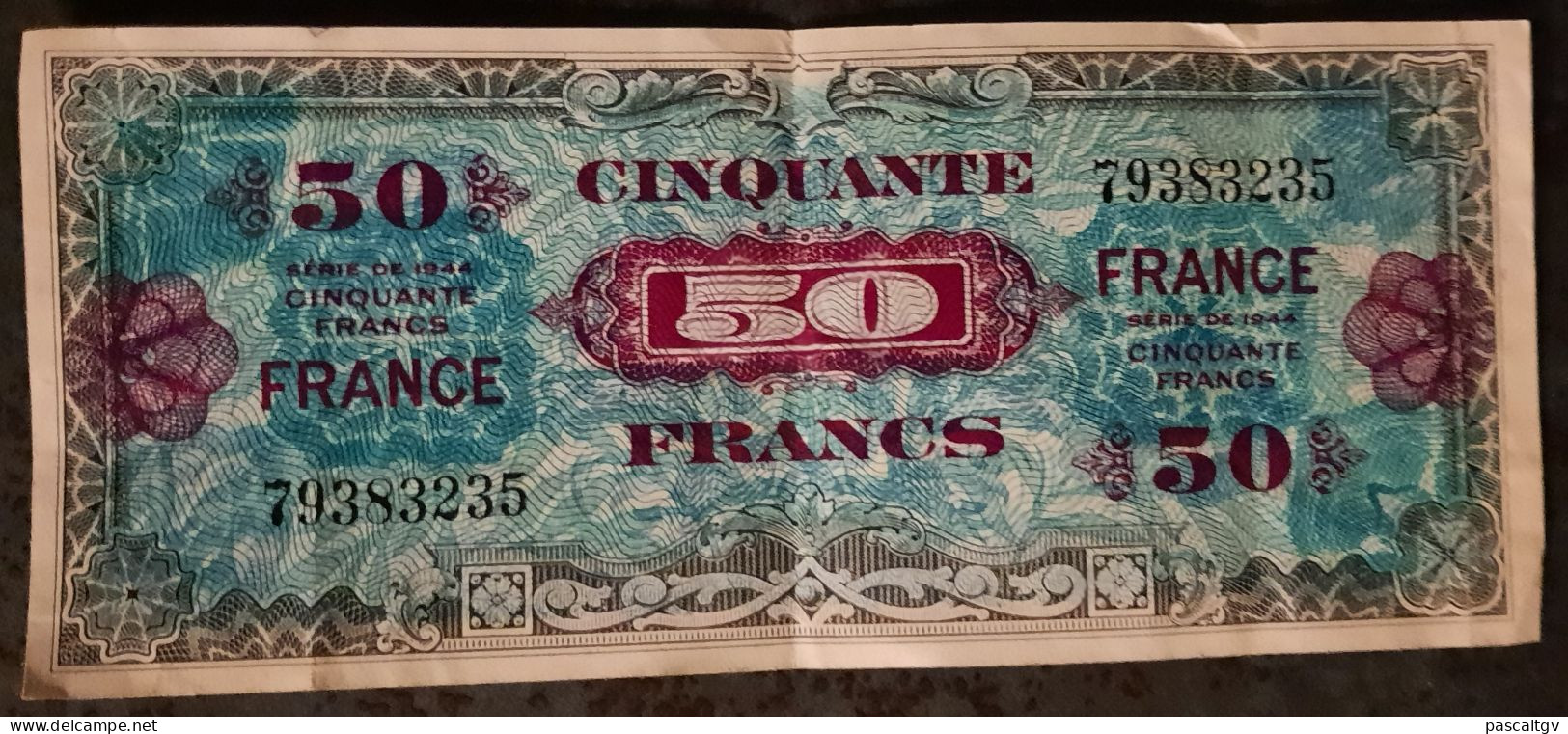 50 FRANCS - ** VERSO FRANCE - SERIE DE 1944 - N° 79383235 - Billet Du Débarquement ** - 1945 Verso Francia