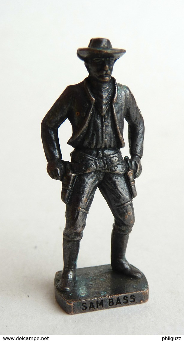 FIGURINE KINDER  METAL   COWBOY I - 7  SAM BASS  Bruni - KRIEGER Berümmte Westmänner I - Figurines En Métal