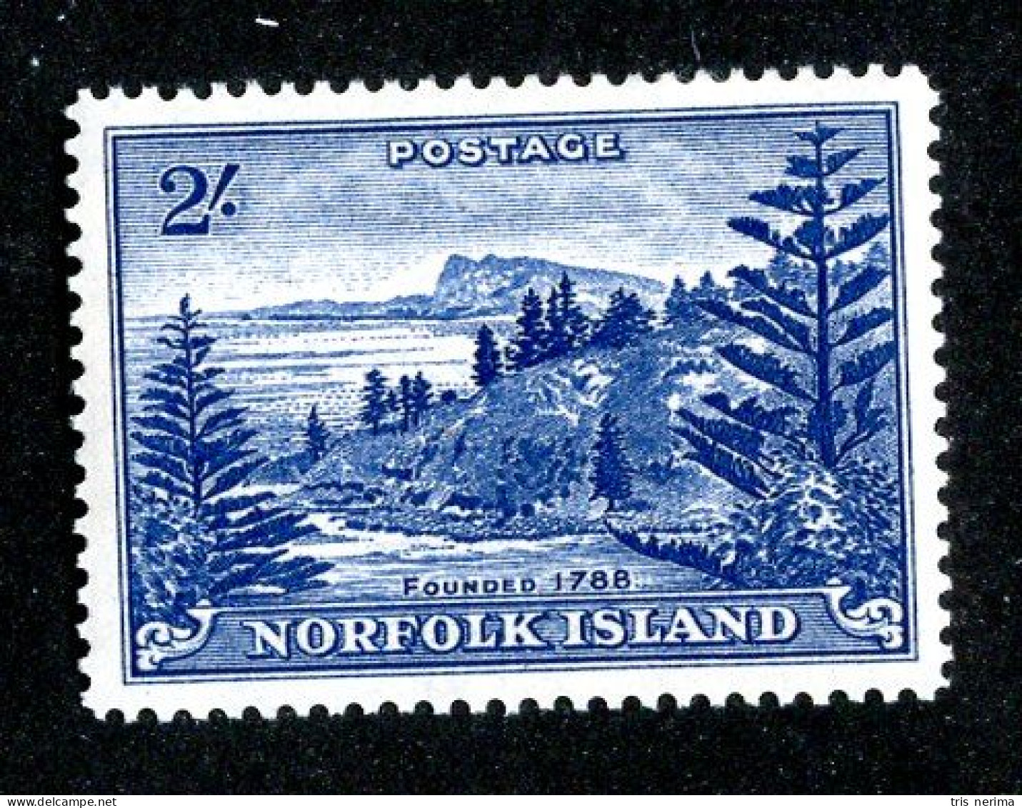 587 BCXX 1959 Scott # 24 Mlh* (offers Welcome) - Norfolk Island