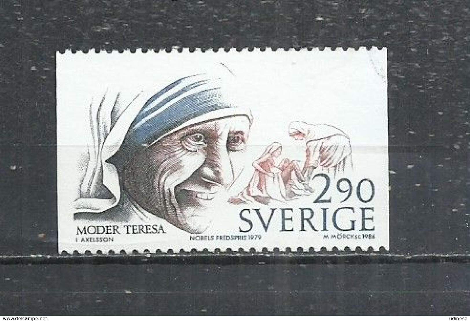 SWEDEN 1986 - MOTHER THERESA - USEDOBLITERE GESTEMPELT USADO - Mother Teresa