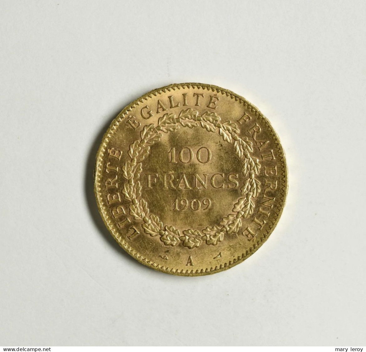 Superbe & Rare Pièce De 100 Francs Or Génie Paris 1909 G. 1137 - 100 Francs (or)