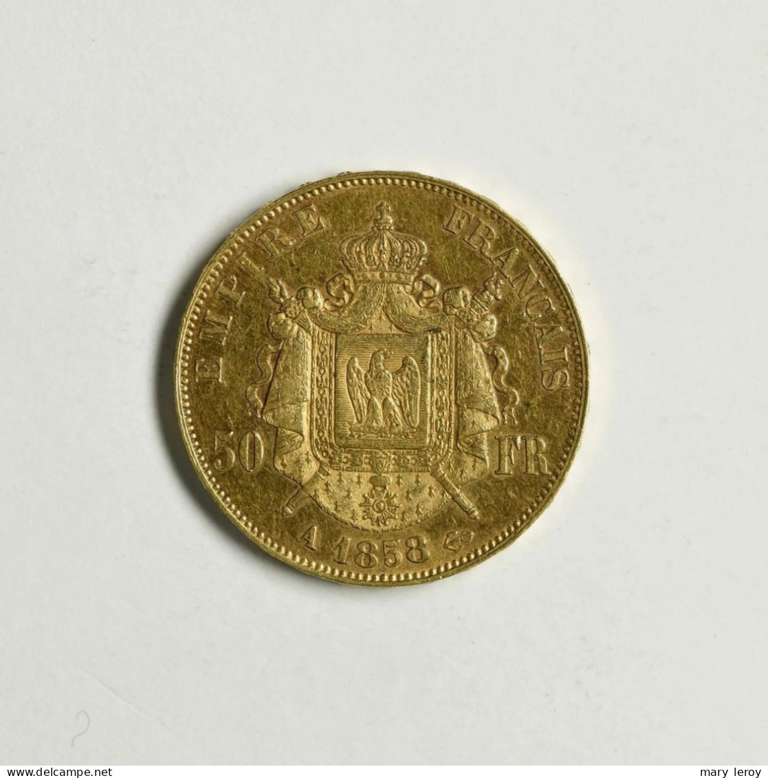 Superbe & Rare Pièce De 50 Francs Napoléon Paris 1858 G. 1111 - 50 Francs (oro)