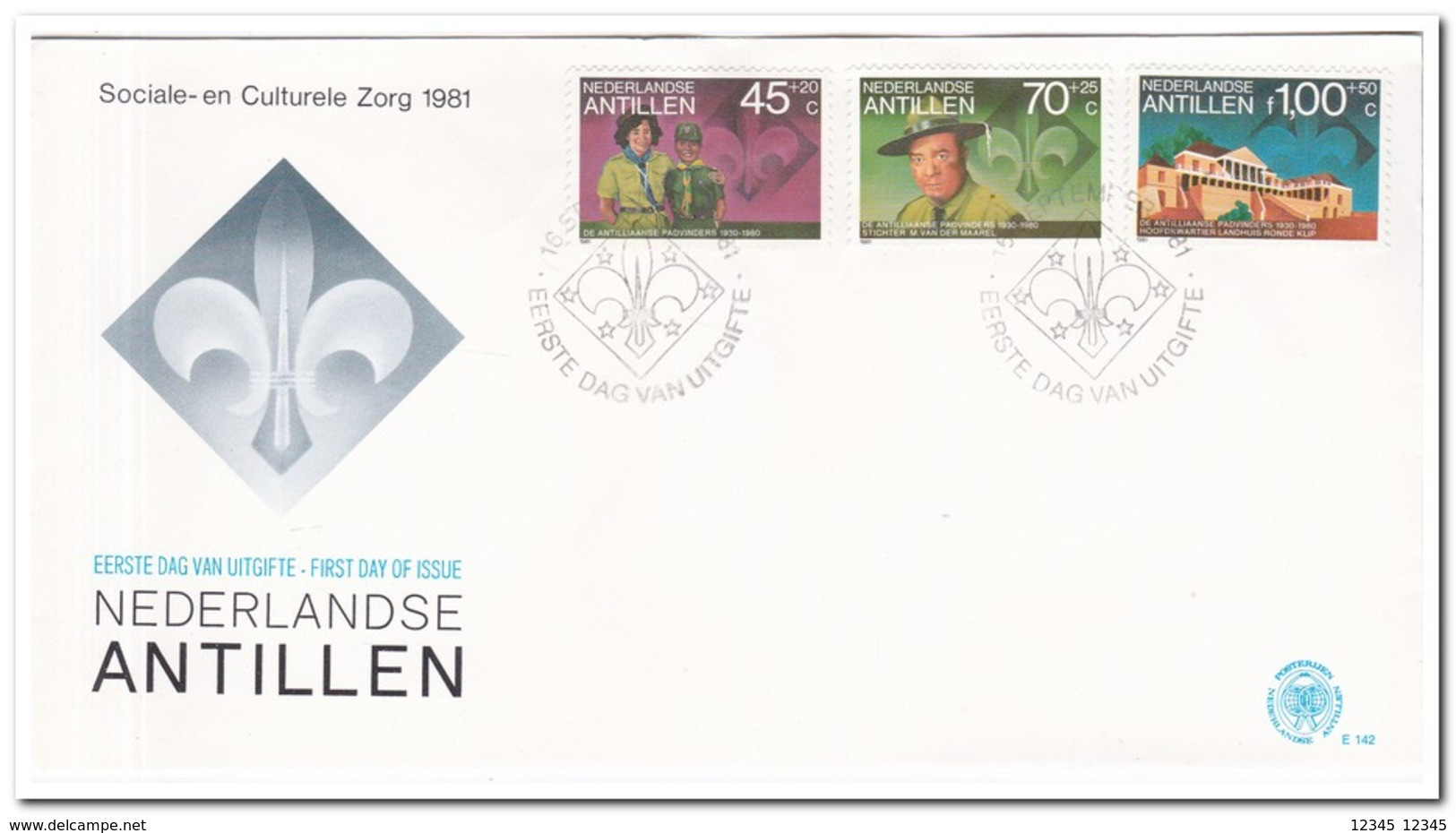 Antillen 1981, FDC E142, 50 Years Antillean Boy Scout Association - Antilles