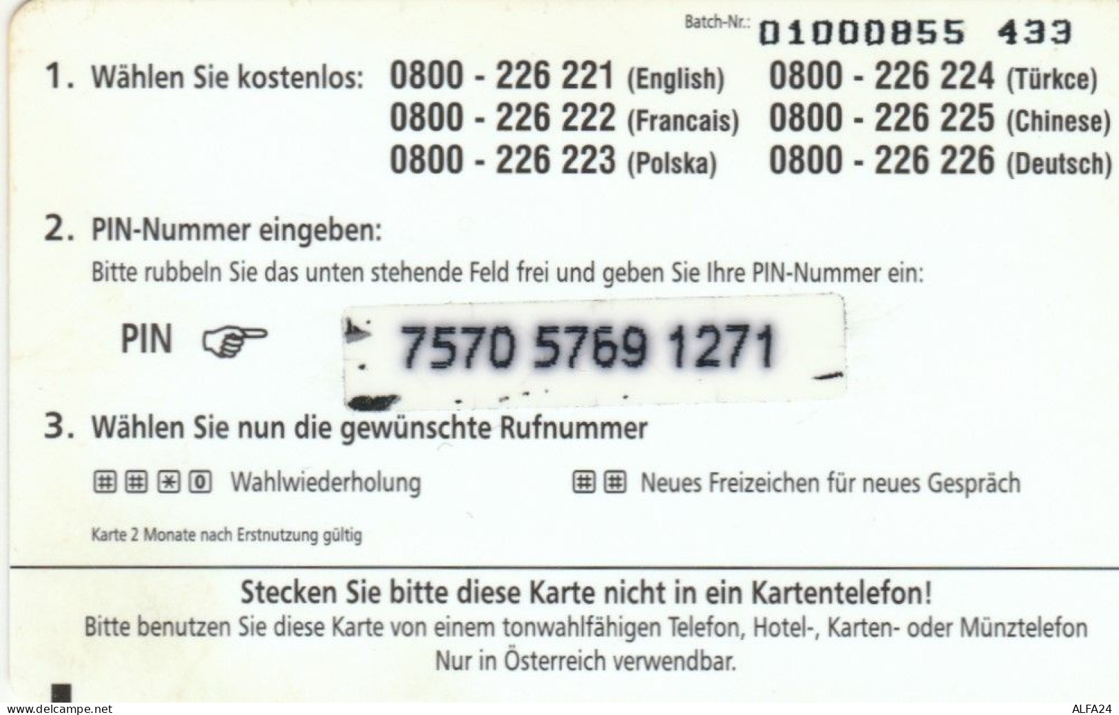 PREPAID PHONE CARD GERMANIA  (PM678 - [2] Prepaid