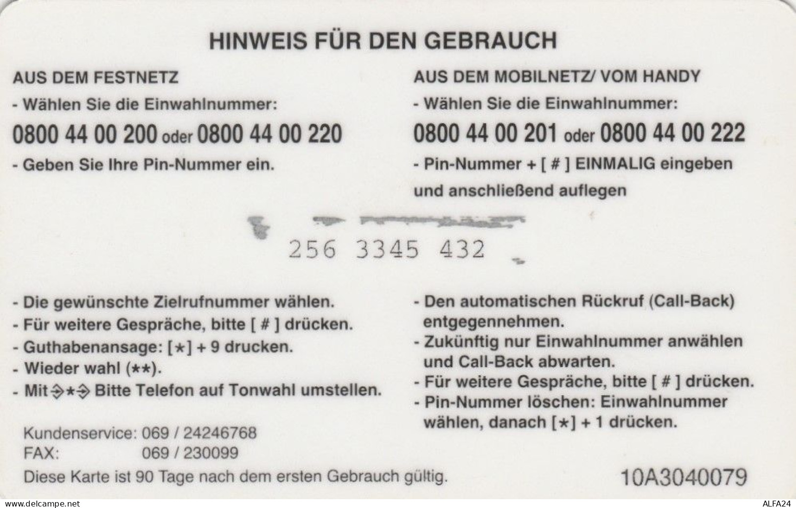 PREPAID PHONE CARD GERMANIA  (PM508 - [2] Prepaid