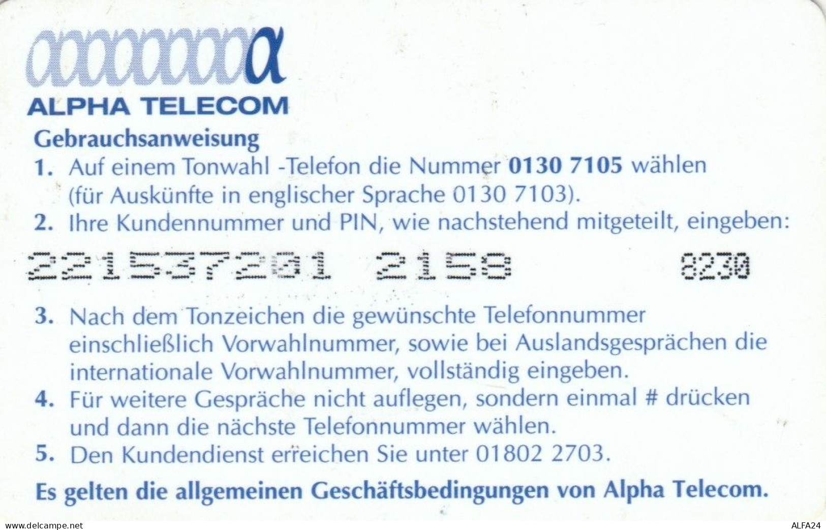 PREPAID PHONE CARD GERMANIA  (PM460 - [2] Prepaid
