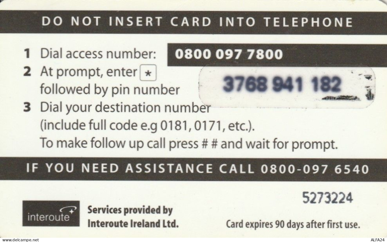 PREPAID PHONE CARD REGNO UNITO  (PM397 - Altri & Non Classificati