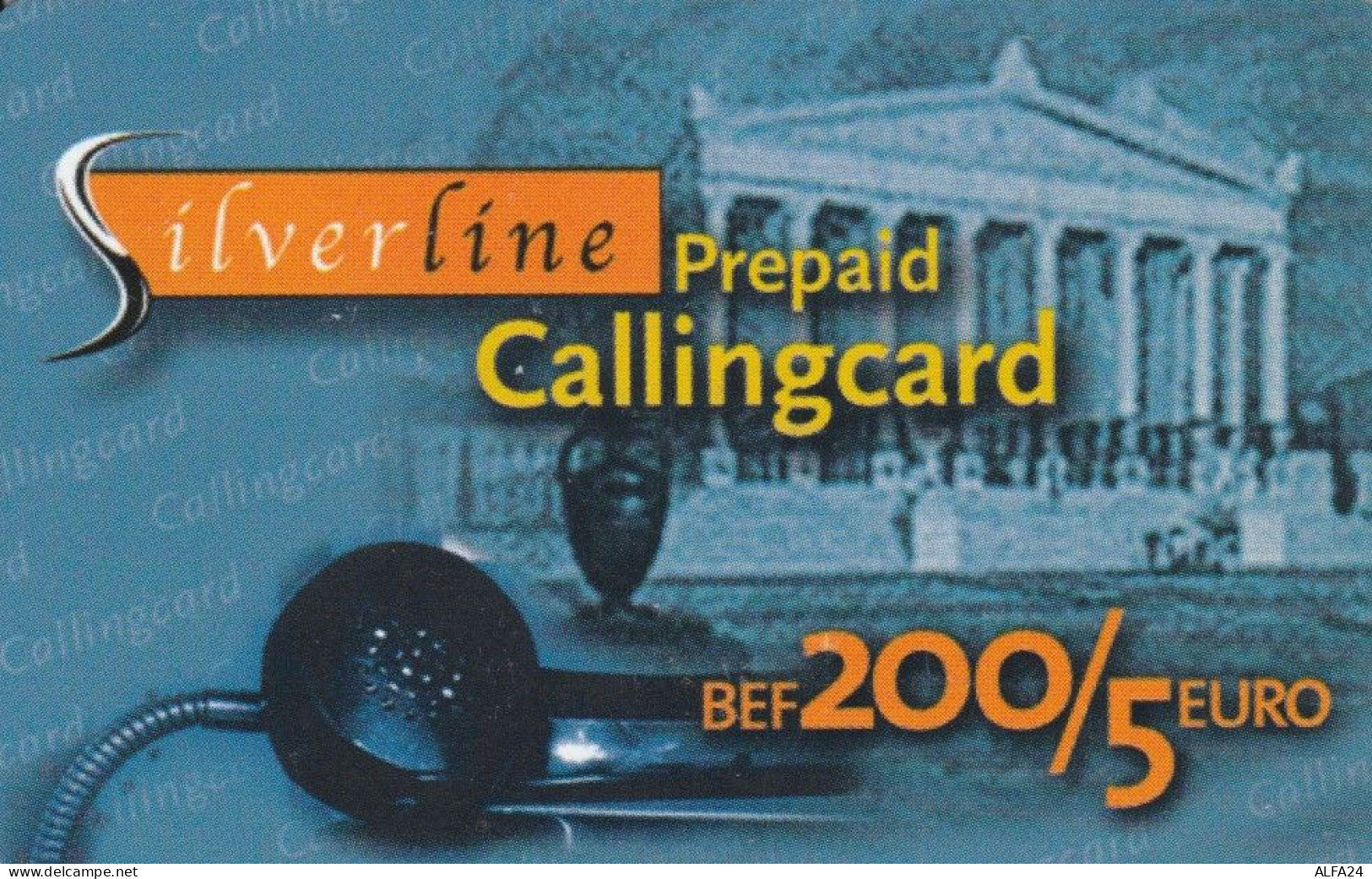 PREPAID PHONE CARD BELGIO  (PM165 - GSM-Kaarten, Herlaadbaar & Voorafbetaald