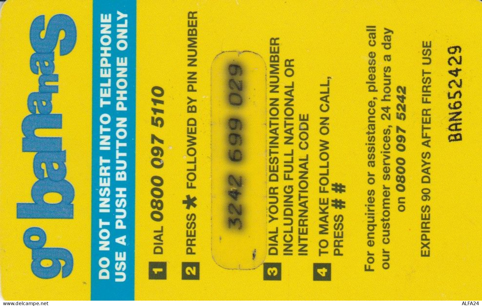 PREPAID PHONE CARD REGNO UNITO  (PM2370 - Altri & Non Classificati