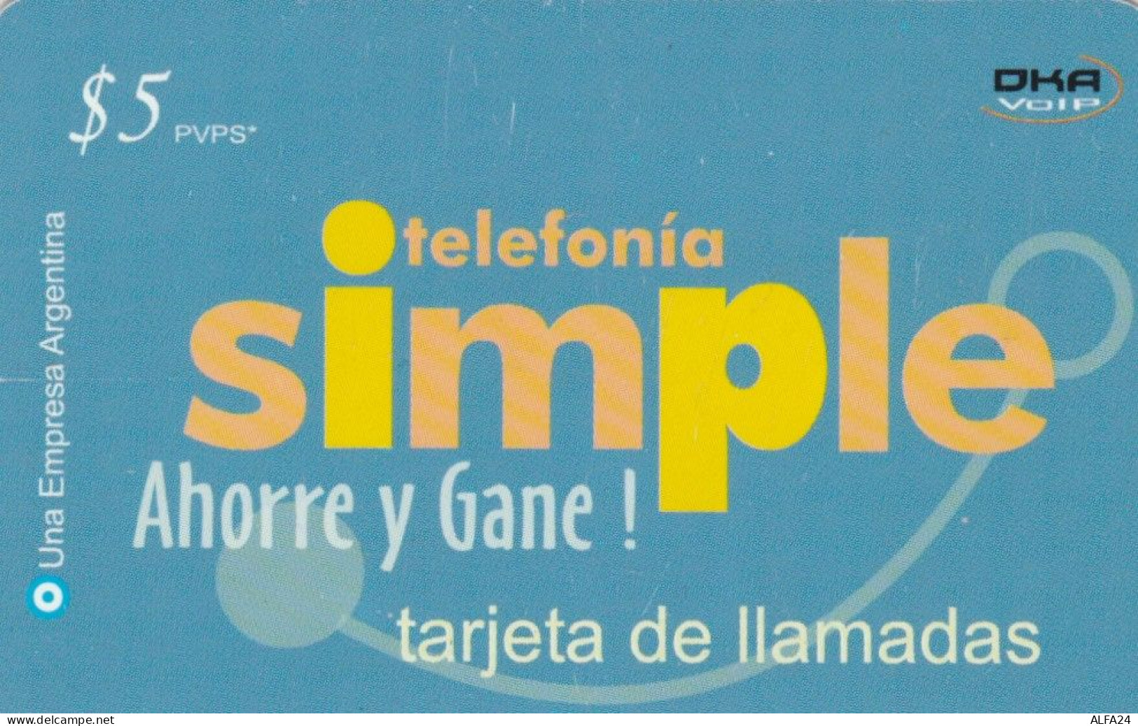 PREPAID PHONE CARD ARGENTINA  (PM2204 - Argentinië