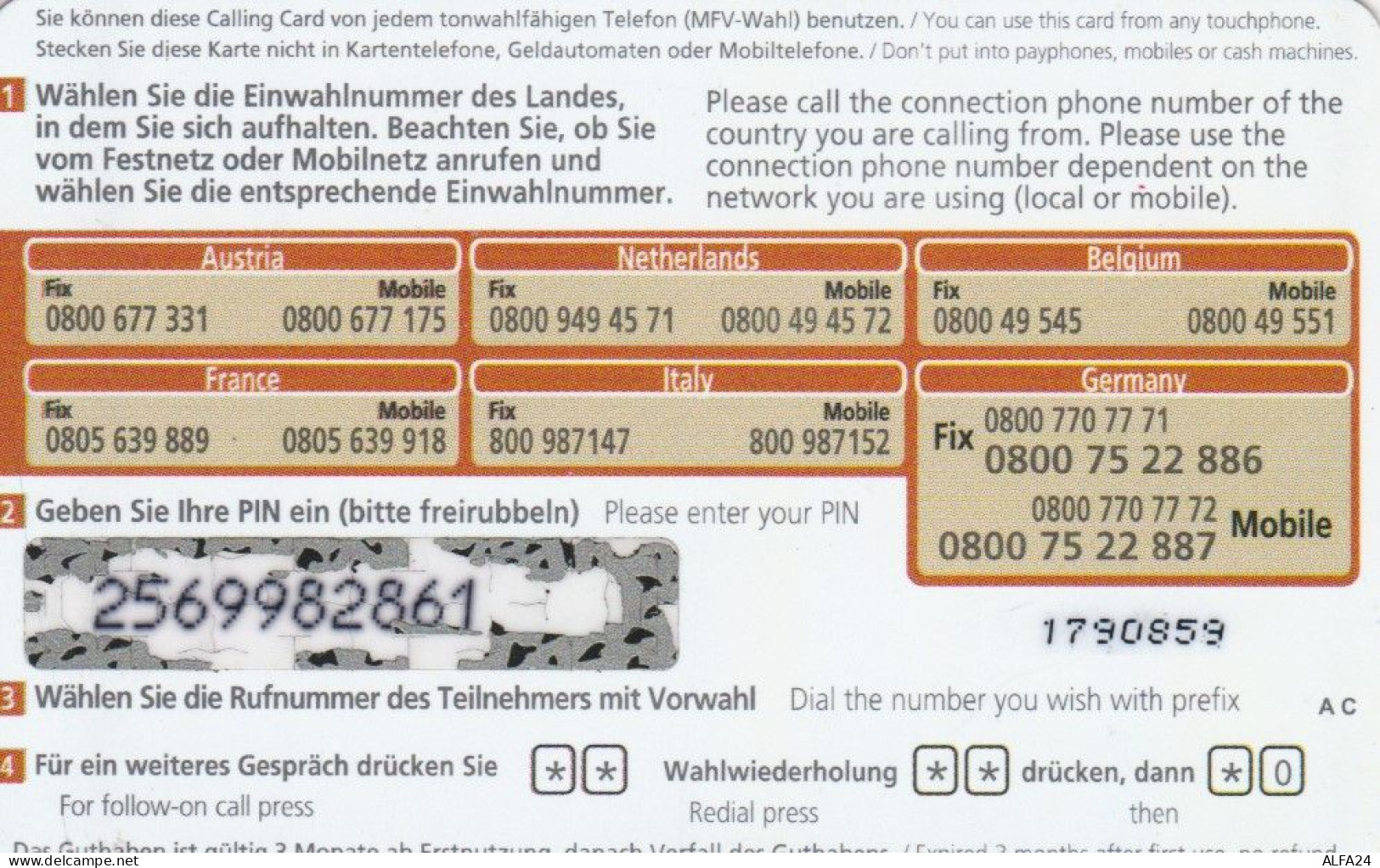 PREPAID PHONE CARD GERMANIA  (PM1957 - [2] Prepaid