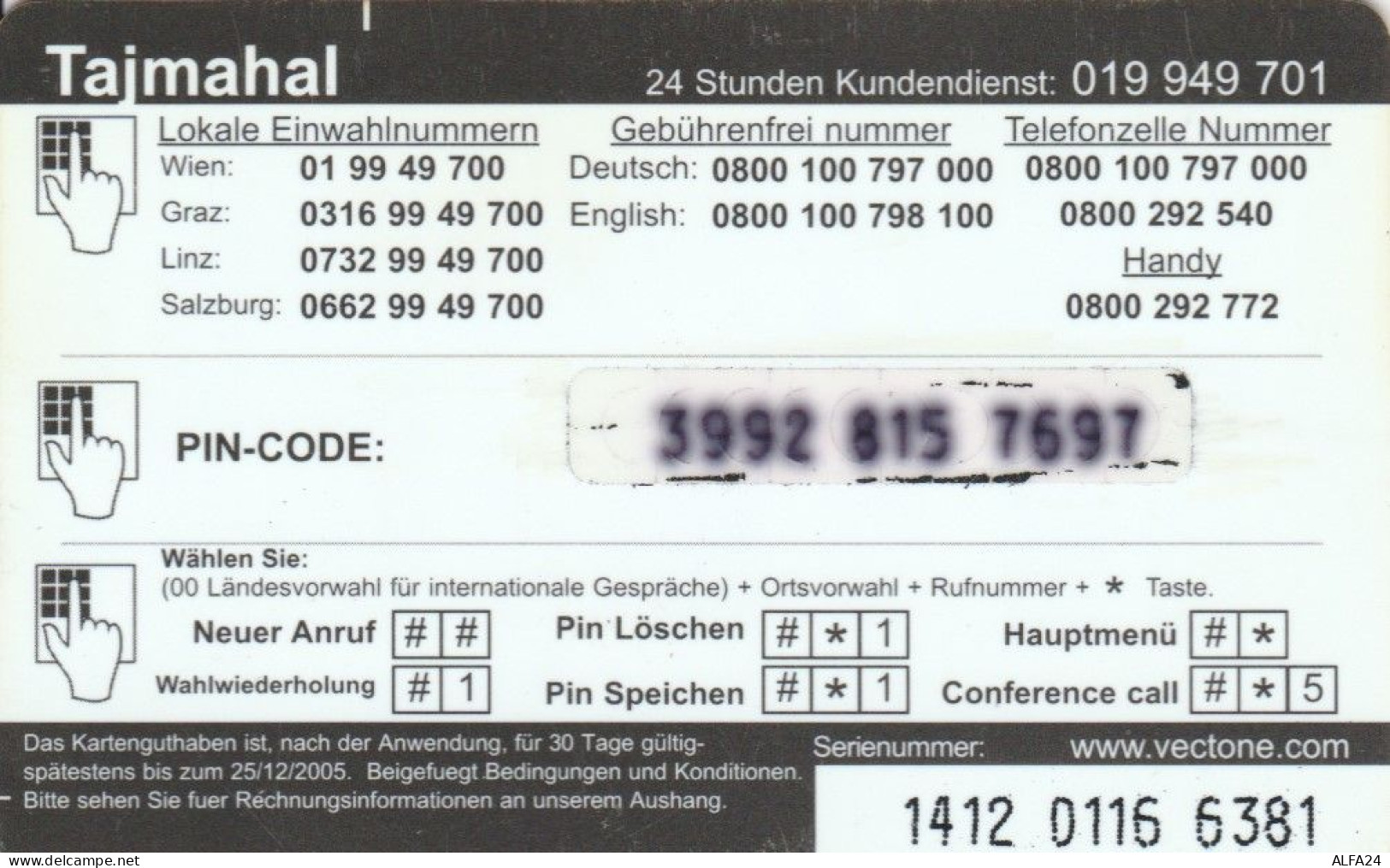 PREPAID PHONE CARD GERMANIA  (PM1783 - [2] Prepaid