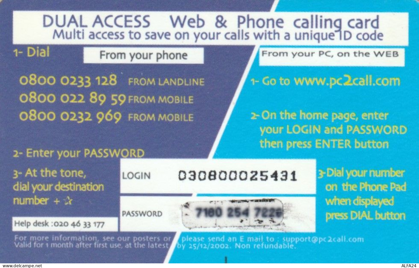 PREPAID PHONE CARD PAESI BASSI  (PM2564 - Cartes GSM, Prépayées Et Recharges
