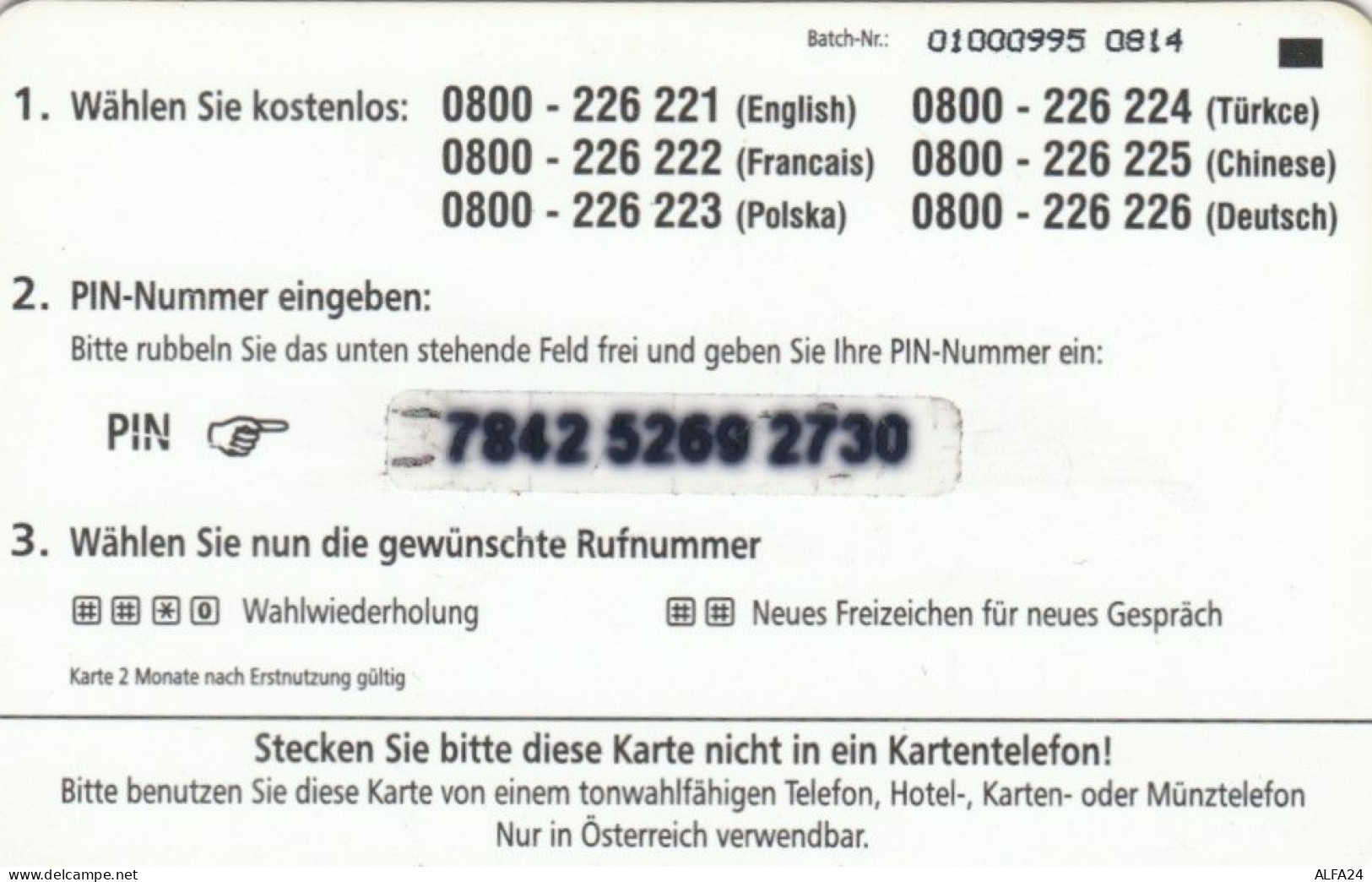 PREPAID PHONE CARD GERMANIA  (PM2544 - [2] Prepaid