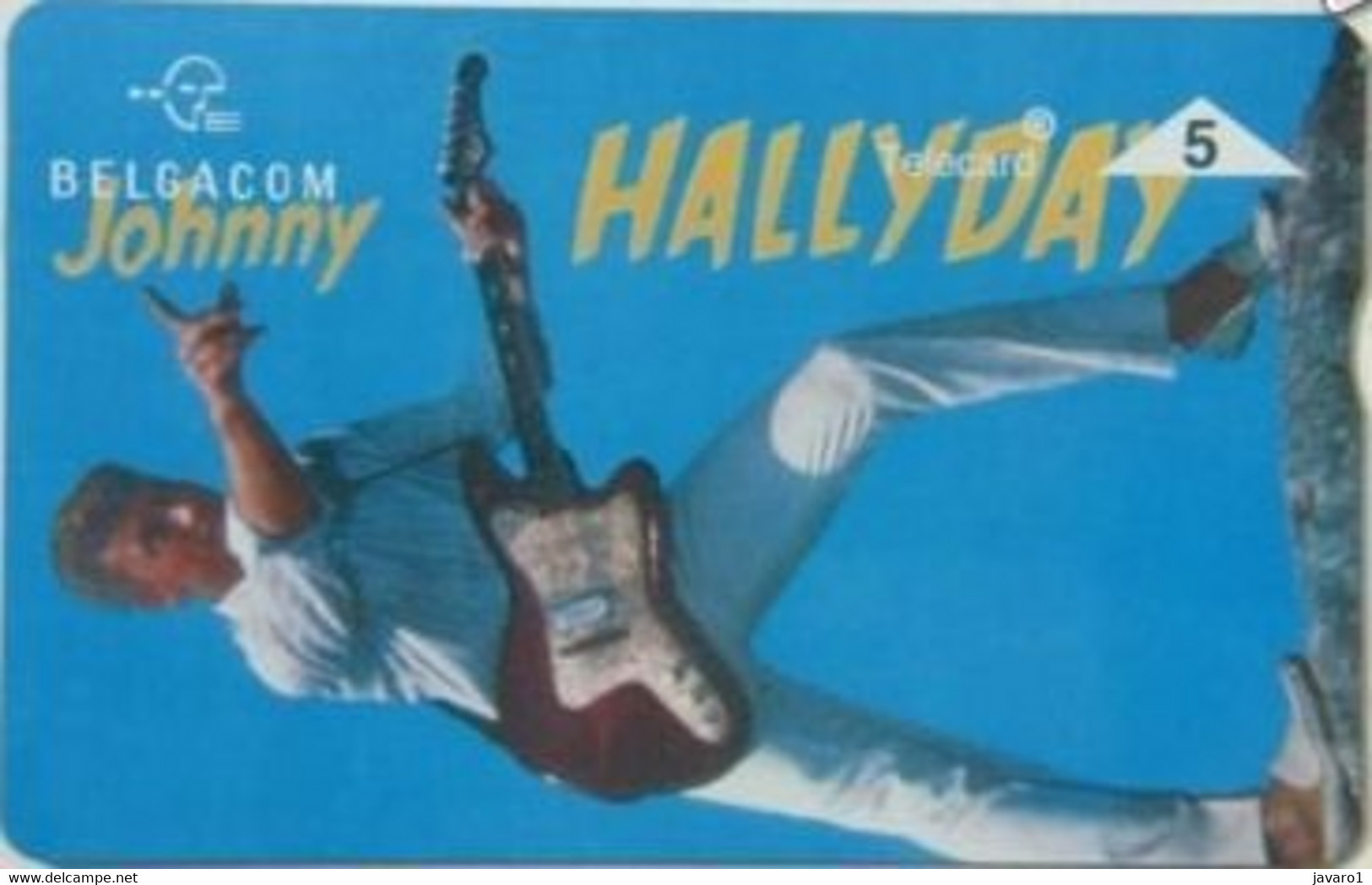 1995 : P338 5u JOHNNY HALLIDAY Guitar MINT - Sans Puce