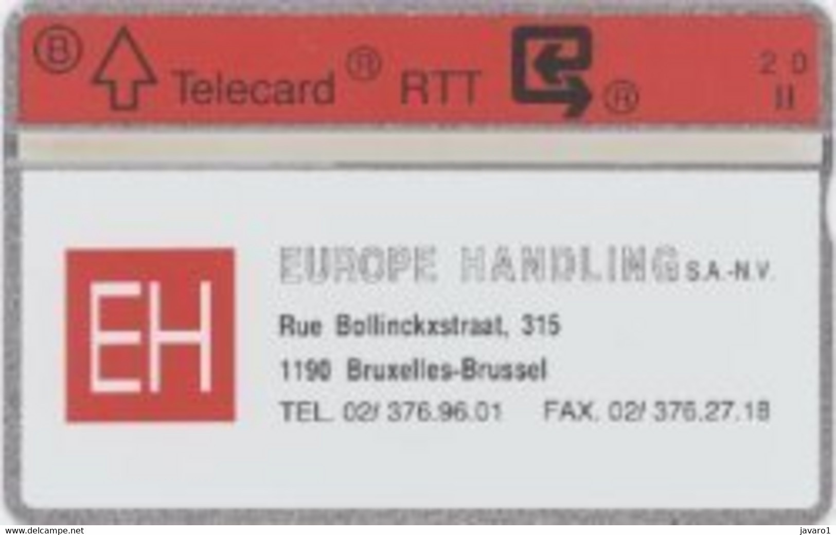 1991 : P150 EUROPE HANDLING Sa-nv MINT - Ohne Chip