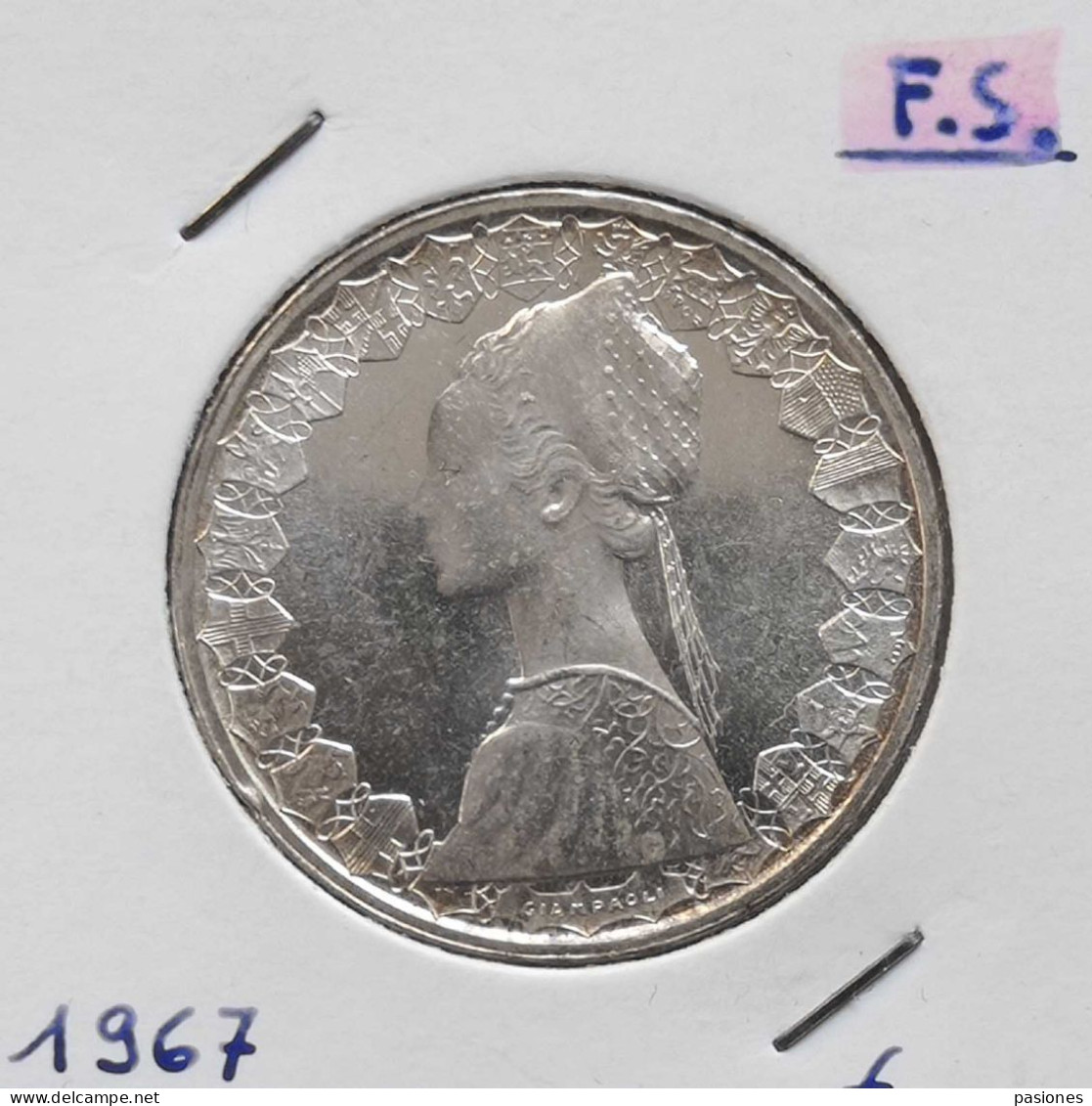 Repubblica Italiana L.500 1967 FS - 500 Lire