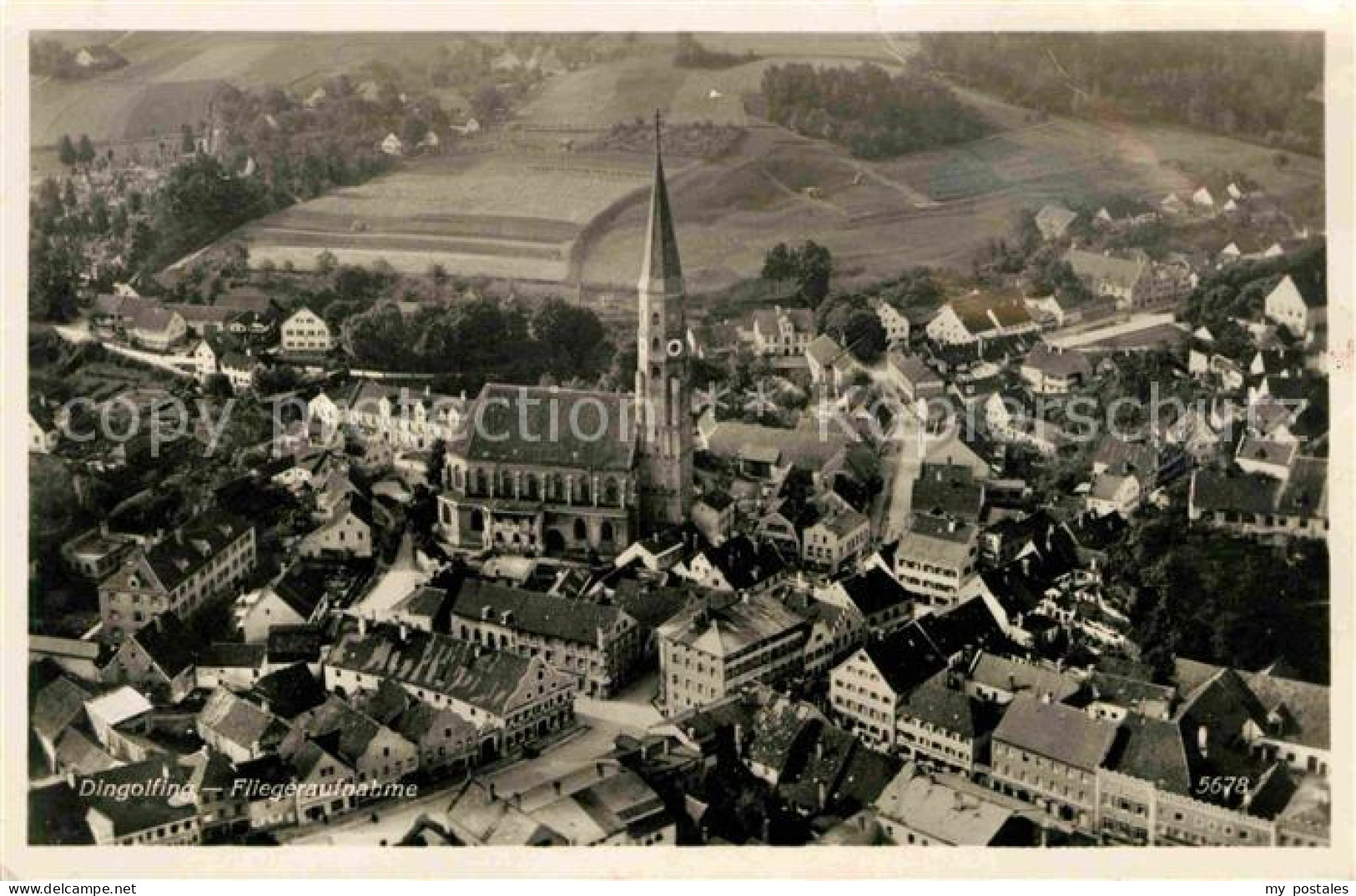 42602101 Dingolfing Luftaufnahme Kirche Dingolfing - Dingolfing