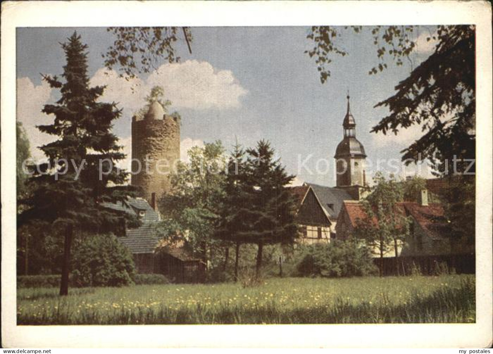 42601957 Triptis Stadtpark Kirche Turm Triptis - Triptis