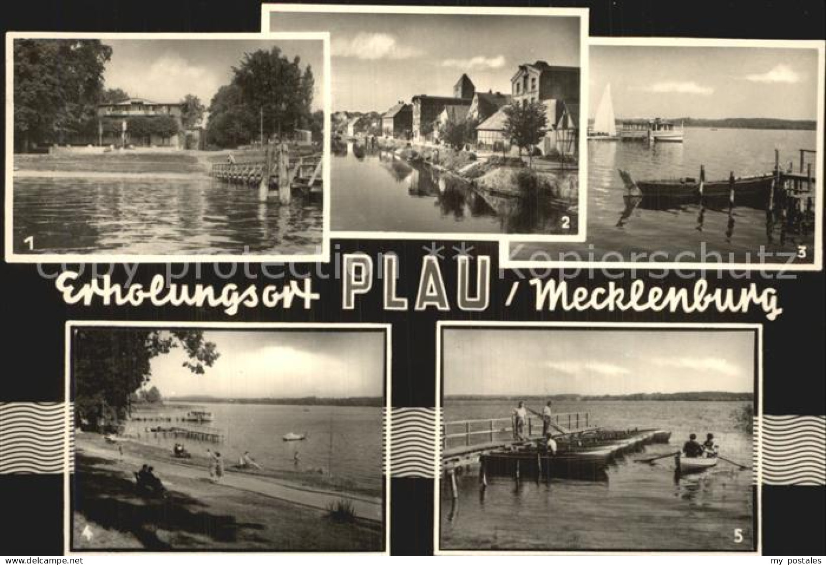 42601952 Plau Mecklenburg Kreiskinderheim Berliner Baer An Der Elde Anlegestelle - Plau