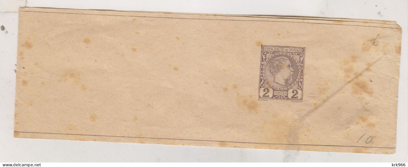 MONACO Postal Stationery Newspaper Wrapper - Entiers Postaux