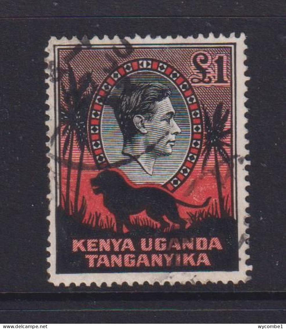 KENYA UGANDA AND TANGANYIKA - 1938 George VI £1 Used As Scan - Kenya, Ouganda & Tanzanie