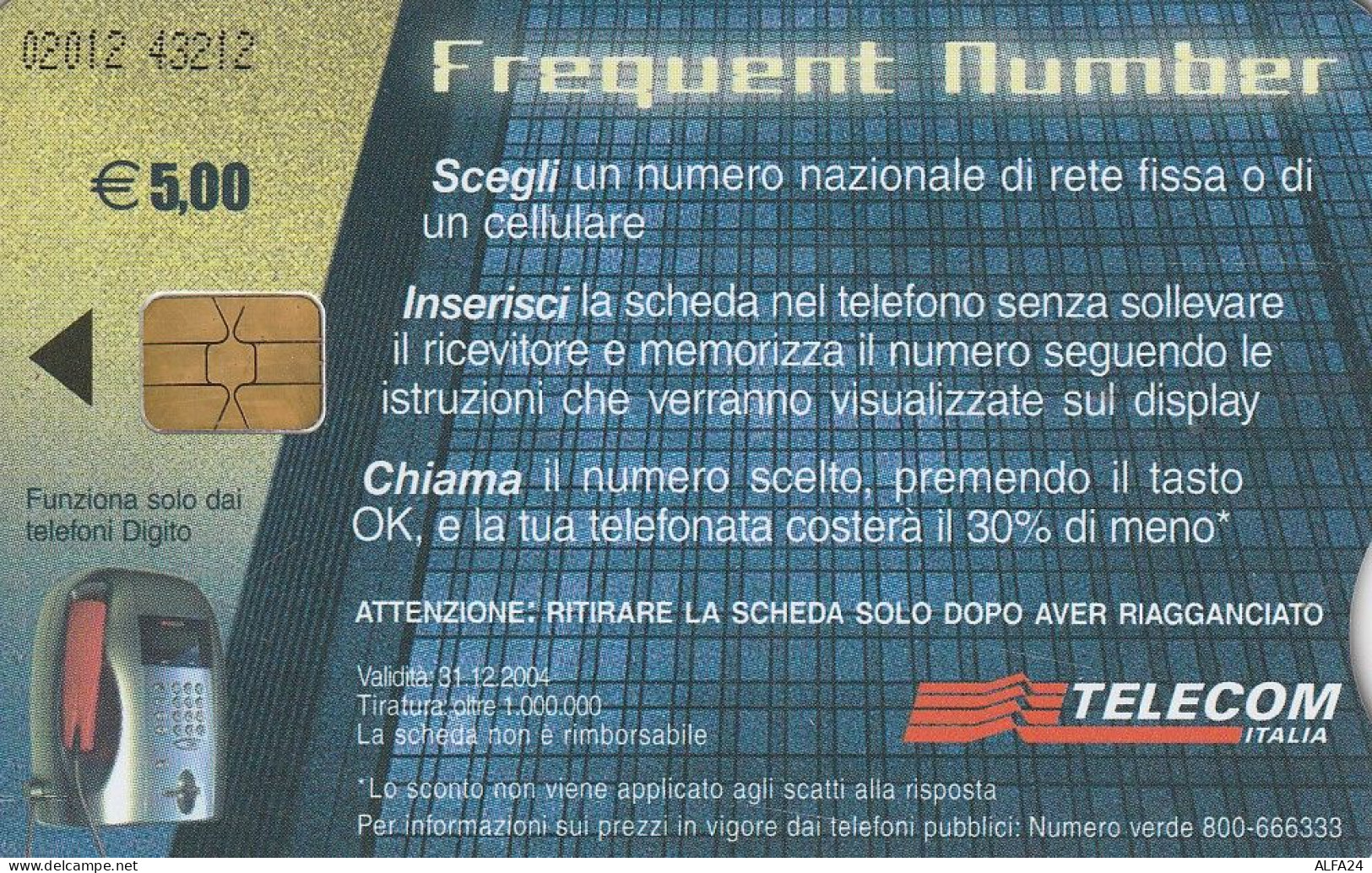 PHONE CARD ITALIA  (CV487 - Openbaar Gewoon