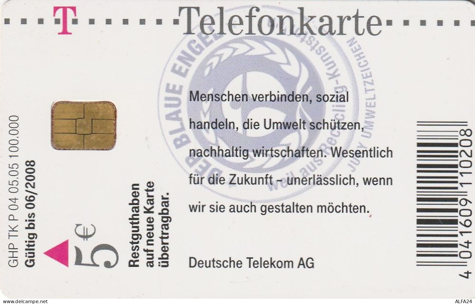 PHONE CARD GERMANIA SERIE P (CV913 - P & PD-Series : D. Telekom Till