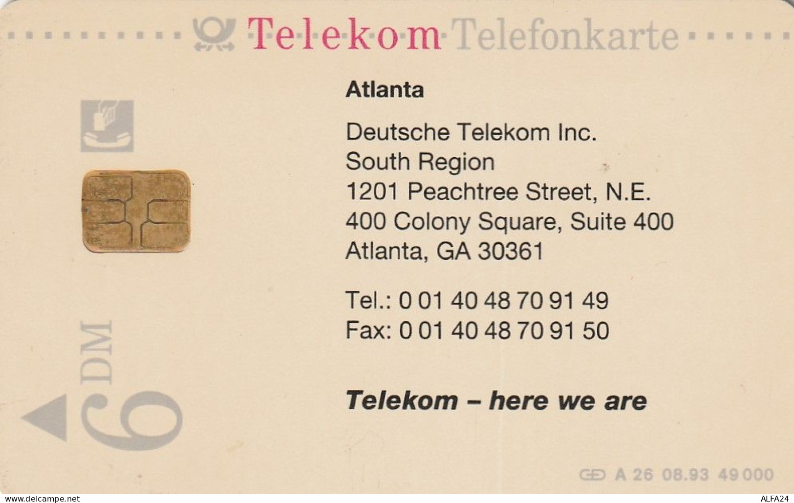 PHONE CARD GERMANIA SERIE A (CV914 - A + AD-Series : D. Telekom AG Advertisement