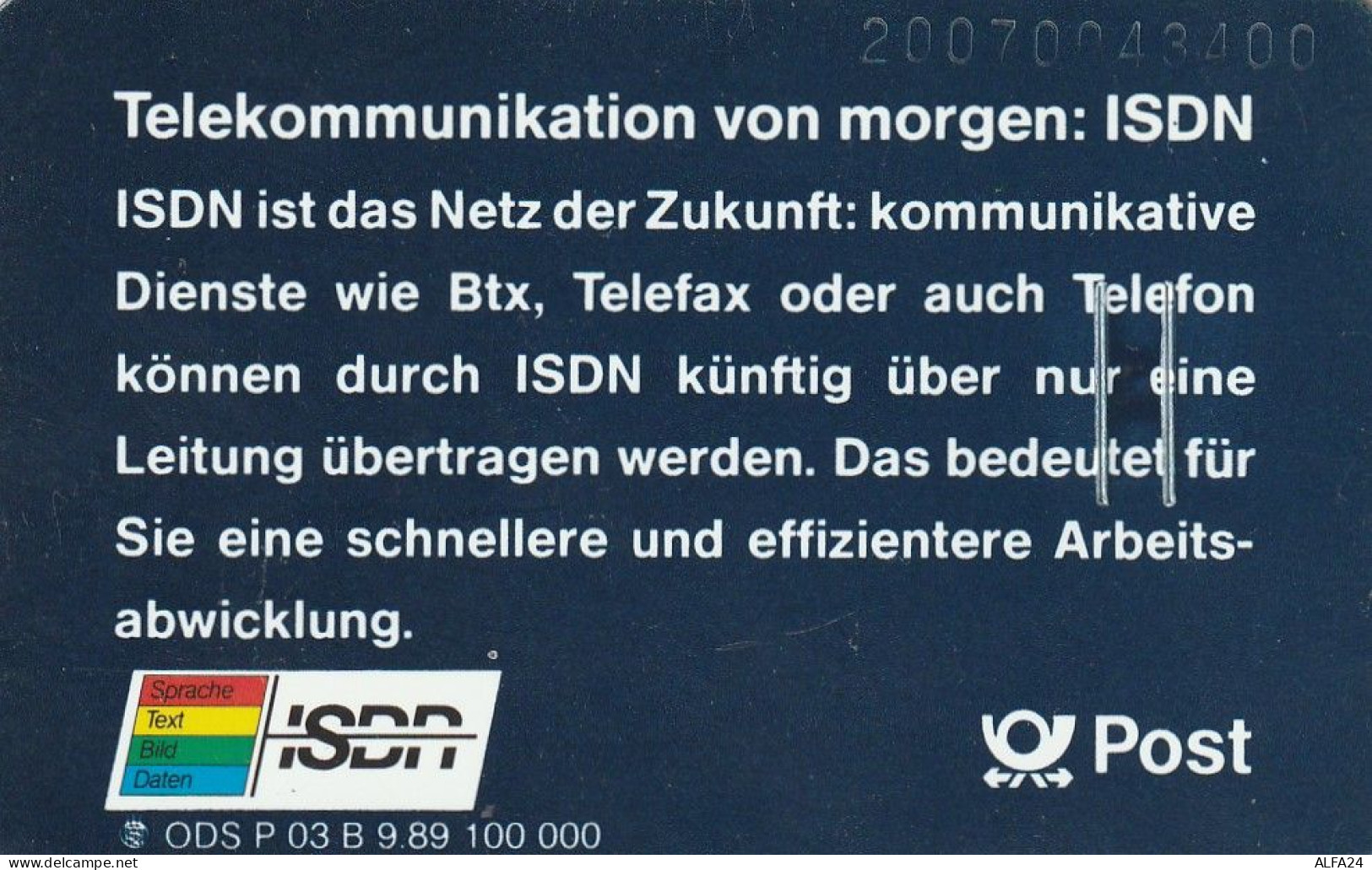 PHONE CARD GERMANIA SERIE P (CV896 - P & PD-Series : Taquilla De Telekom Alemania