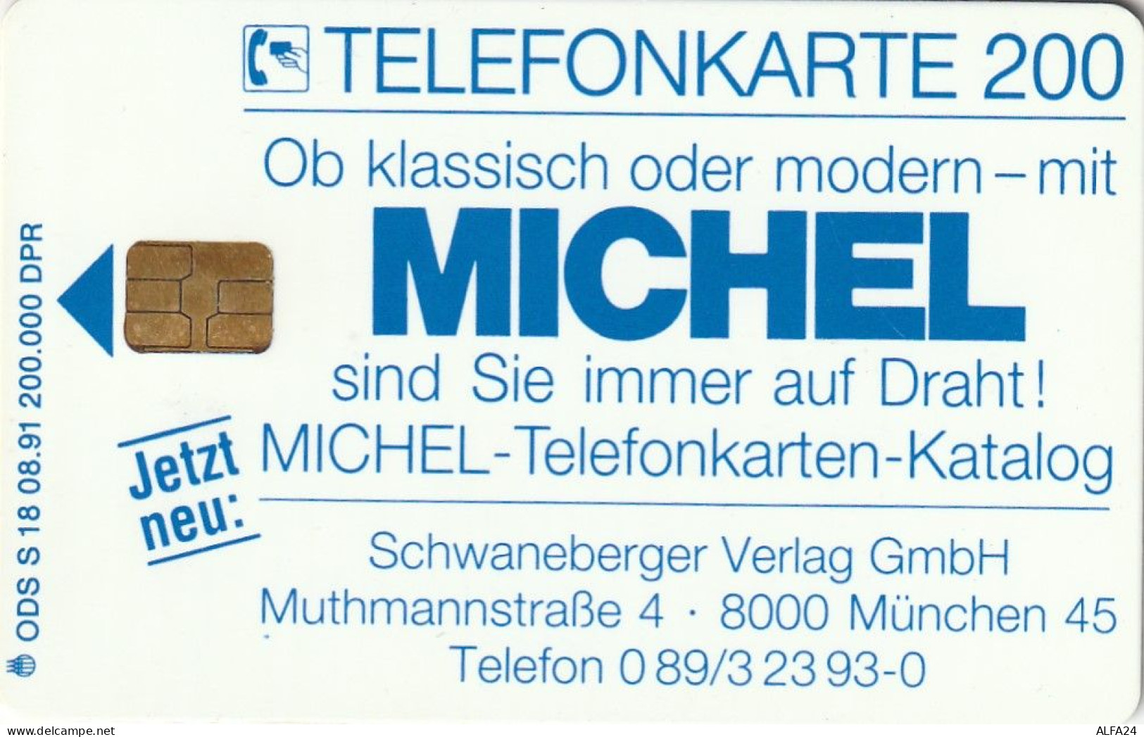 PHONE CARD GERMANIA SERIE S (CV881 - S-Series : Taquillas Con Publicidad De Terceros