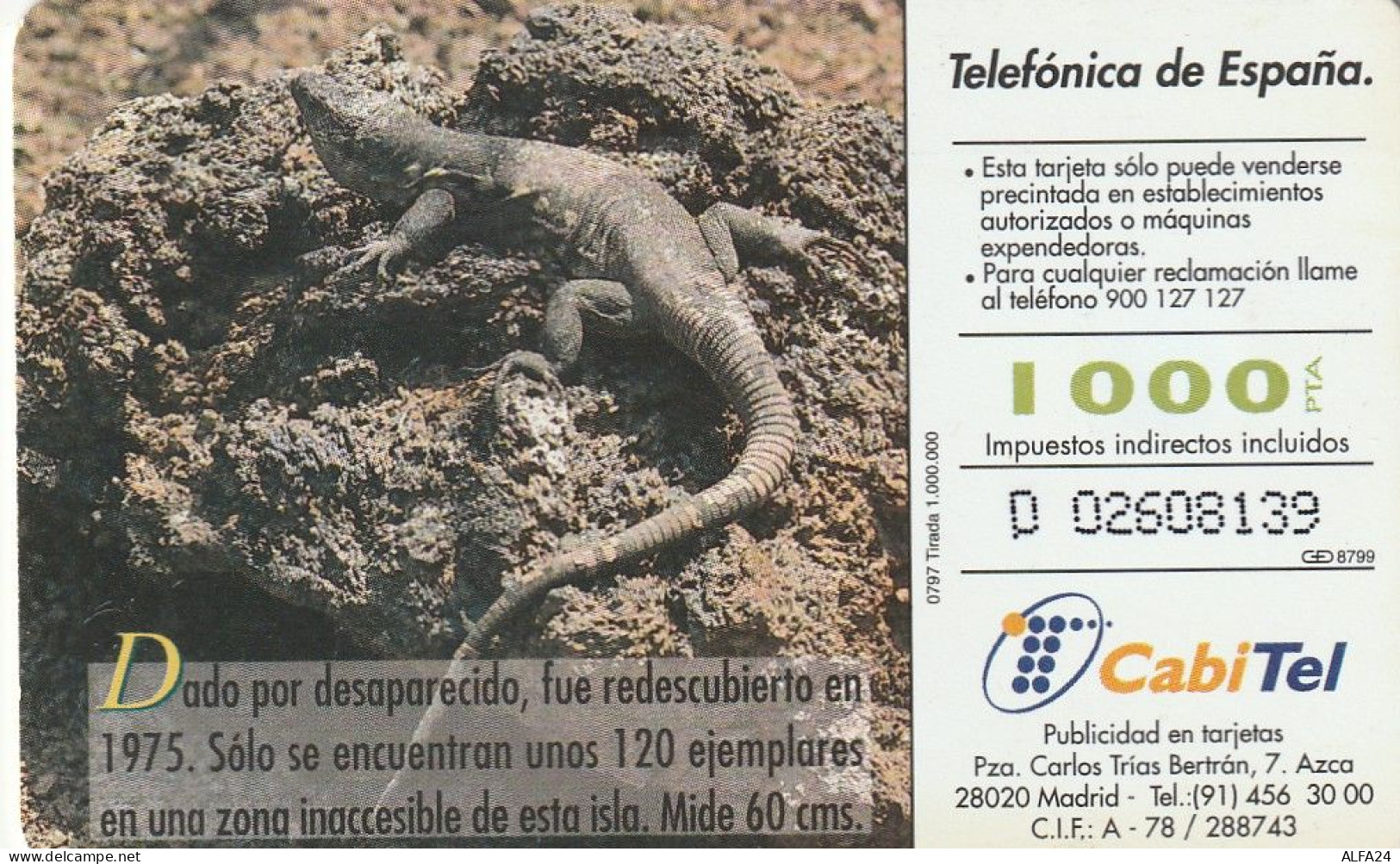 PHONE CARD SPAGNA  (CV768 - Commemorative Advertisment