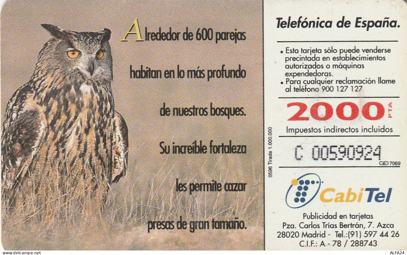 PHONE CARD SPAGNA  (CV765 - Commémoratives Publicitaires