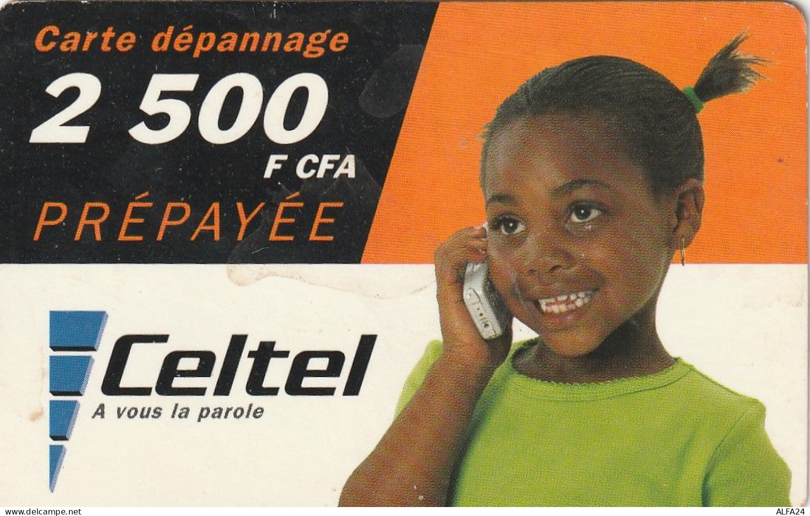 PREPAID PHONE CARD BURKINA FASO  (CV684 - Burkina Faso
