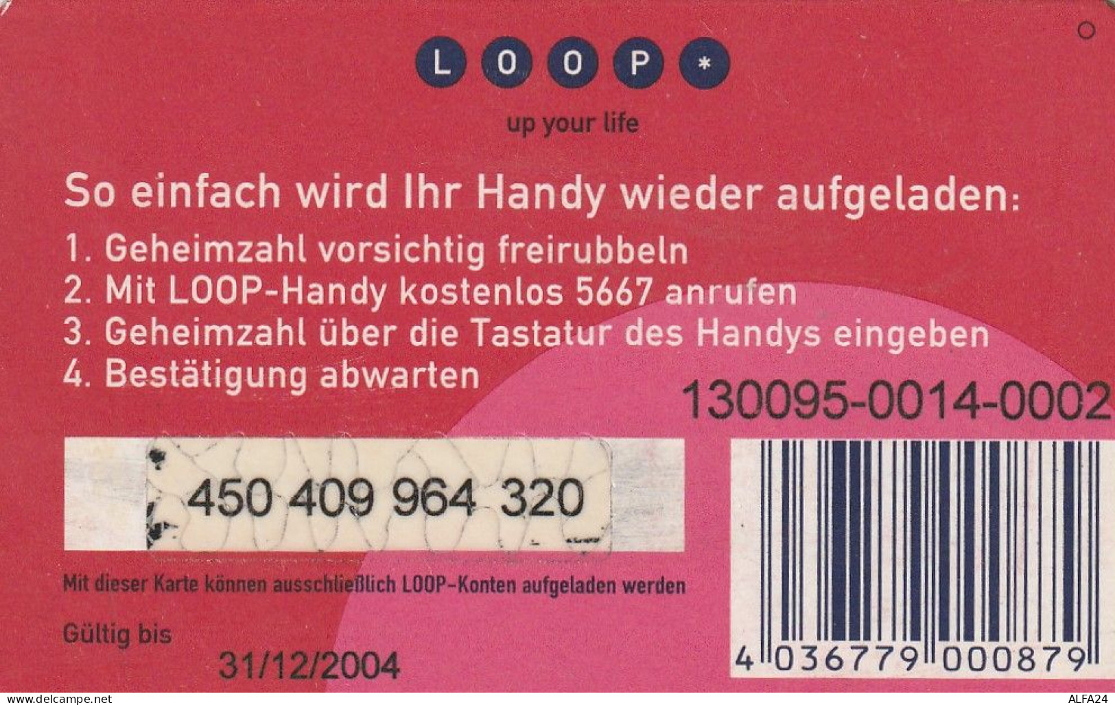 PREPAID PHONE CARD GERMANIA  (CV631 - Cellulari, Carte Prepagate E Ricariche
