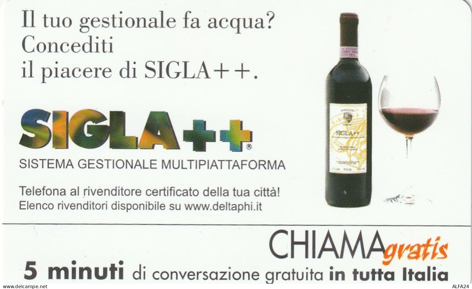 CHIAMAGRATIS MASTER/PROTOTIPO 78 SIGLA++  (CV1624 - Private-Omaggi