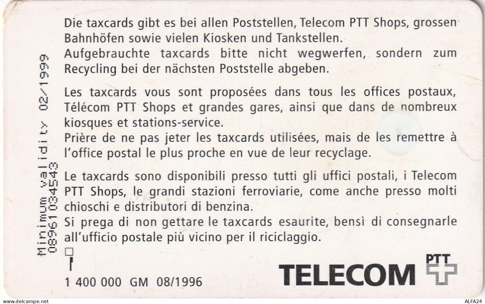 PHONE CARD SVIZZERA  (CV1540 - Suisse