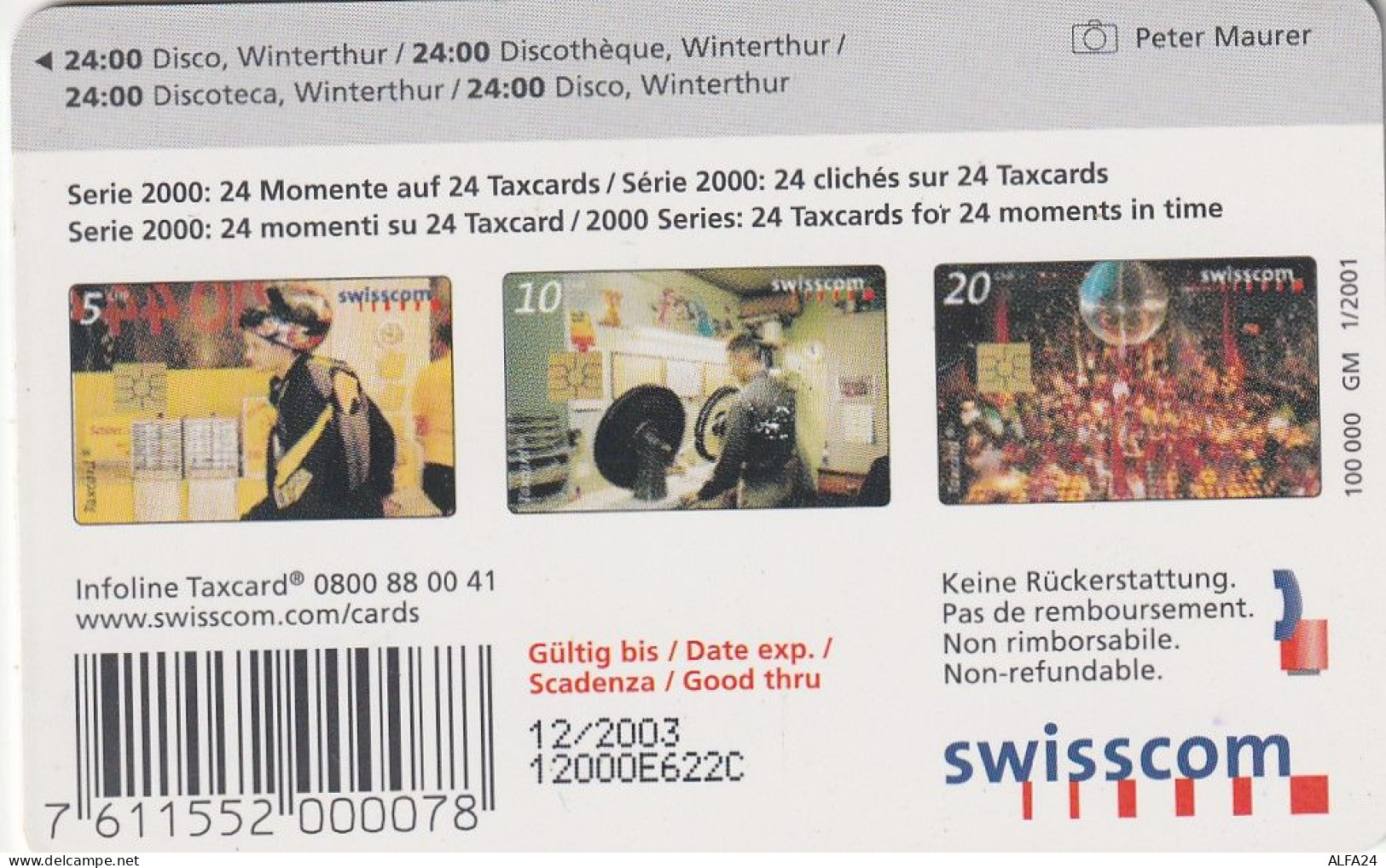 PHONE CARD SVIZZERA  (CV1533 - Suisse