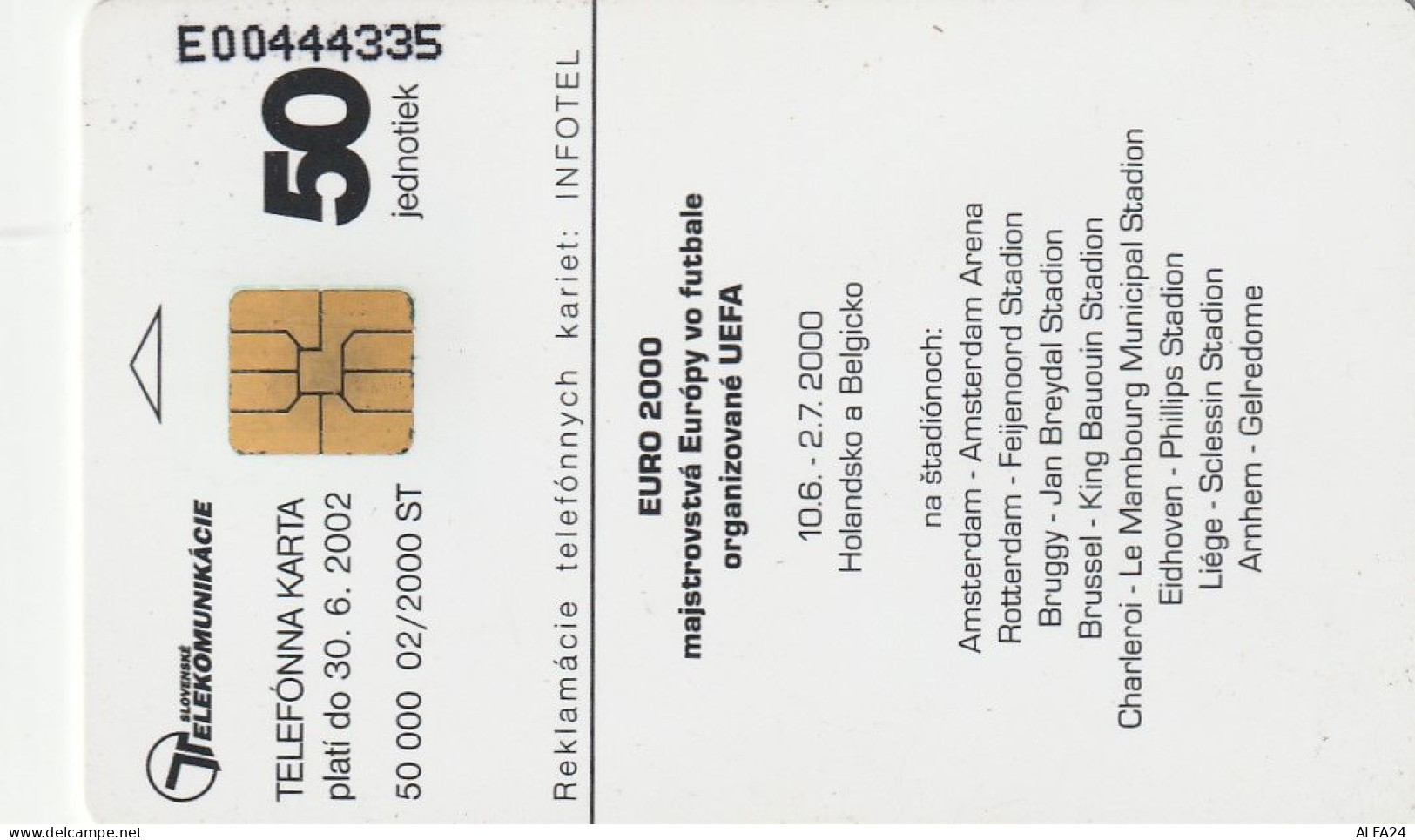 PHONE CARD SLOVACCHIA  (CV1374 - Slovaquie