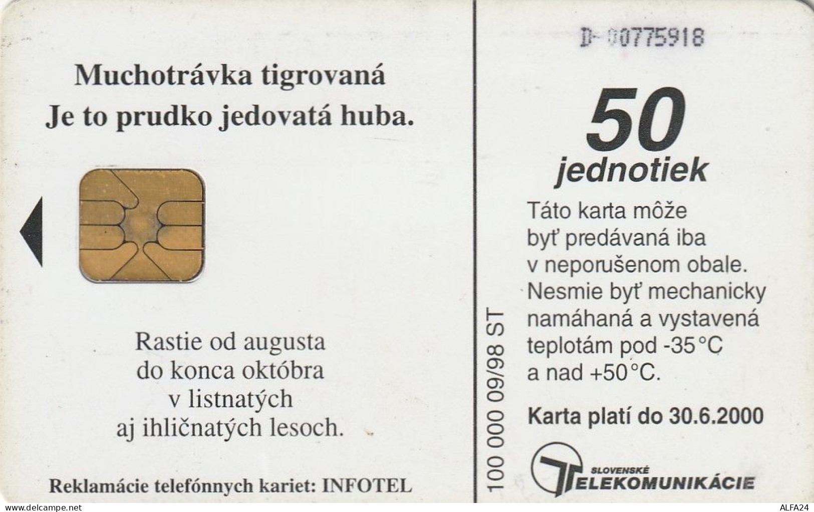 PHONE CARD SLOVACCHIA  (CV1370 - Slovaquie