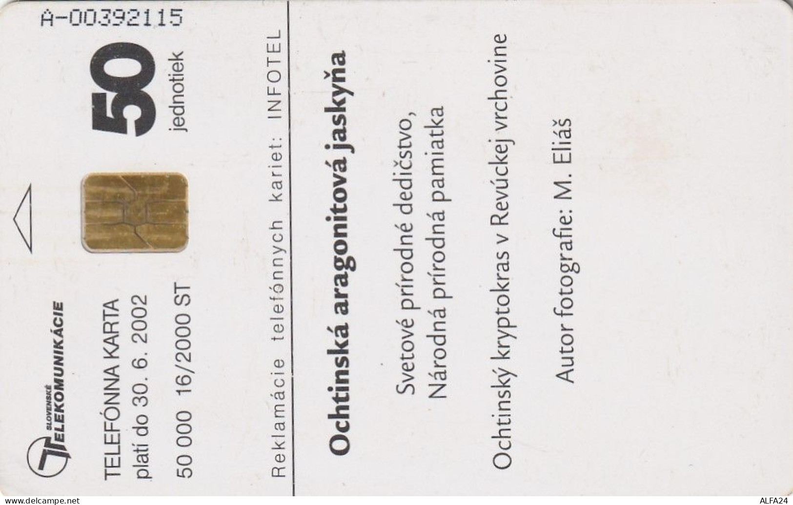 PHONE CARD SLOVACCHIA  (CV1349 - Slovaquie