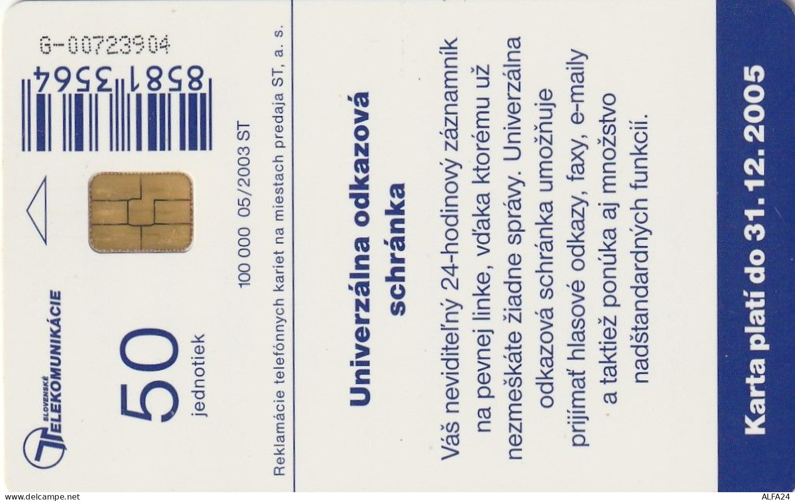 PHONE CARD SLOVACCHIA  (CV1340 - Slovaquie