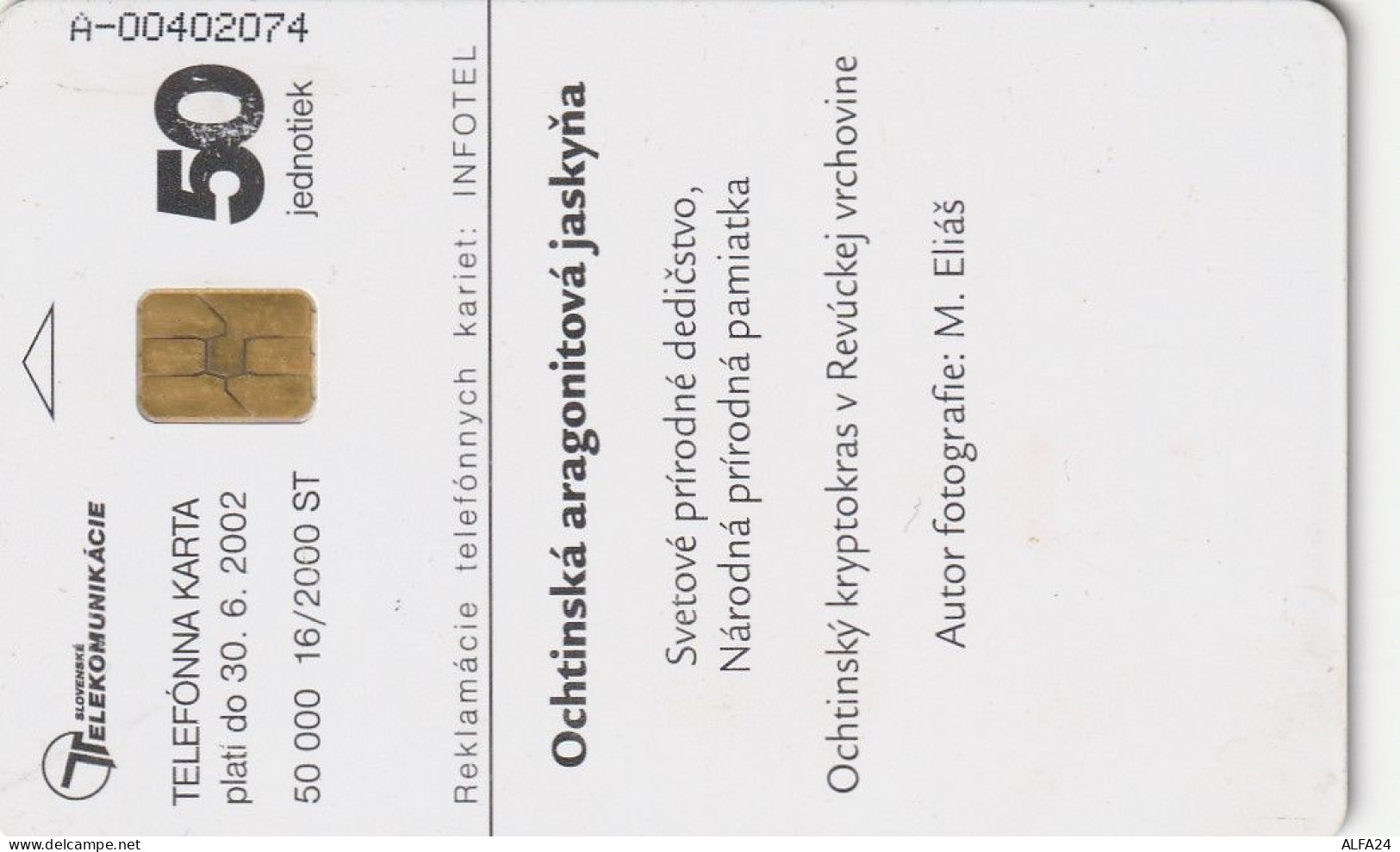 PHONE CARD SLOVACCHIA  (CV1337 - Slovaquie