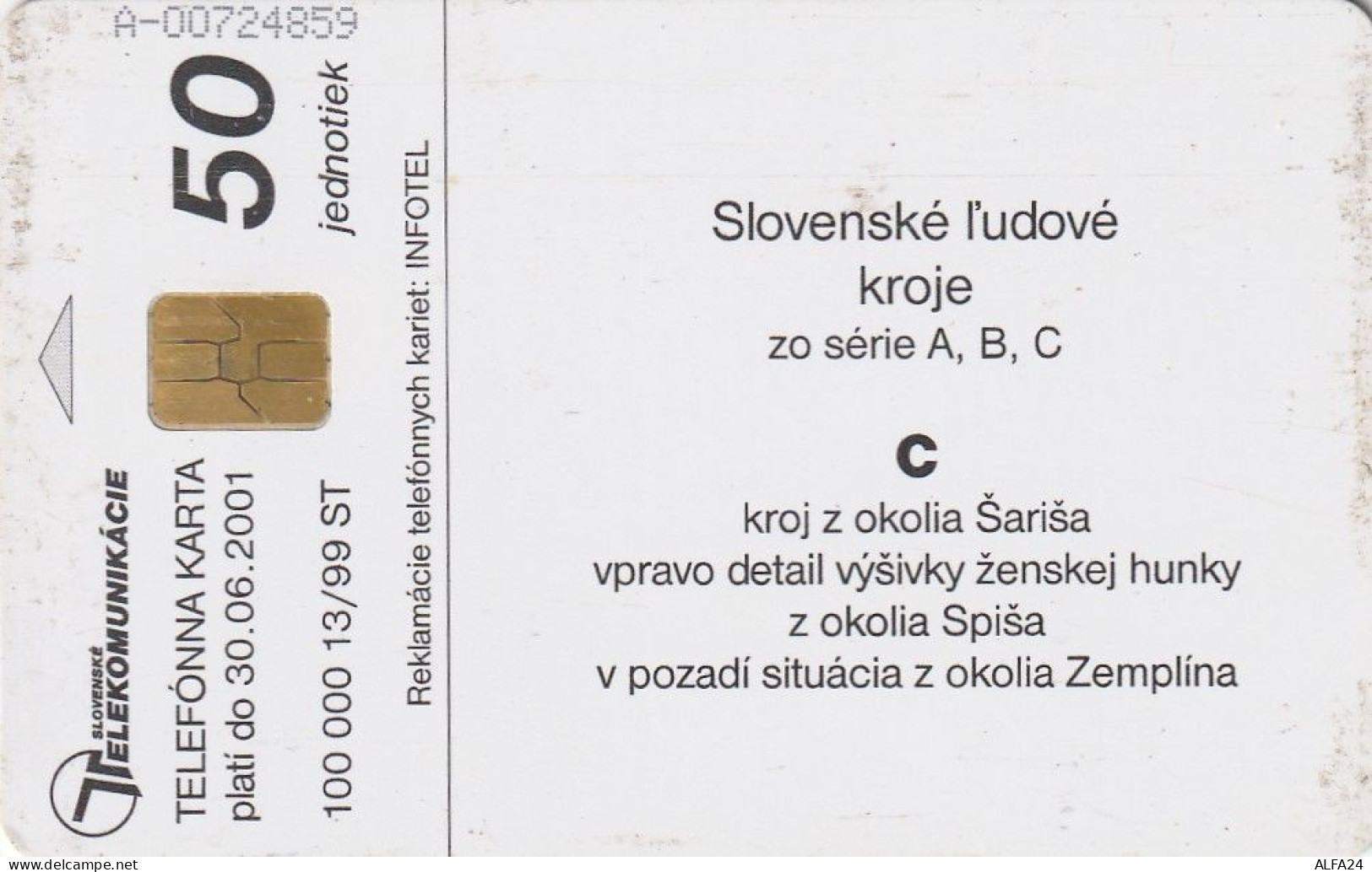 PHONE CARD SLOVACCHIA  (CV1299 - Slovaquie