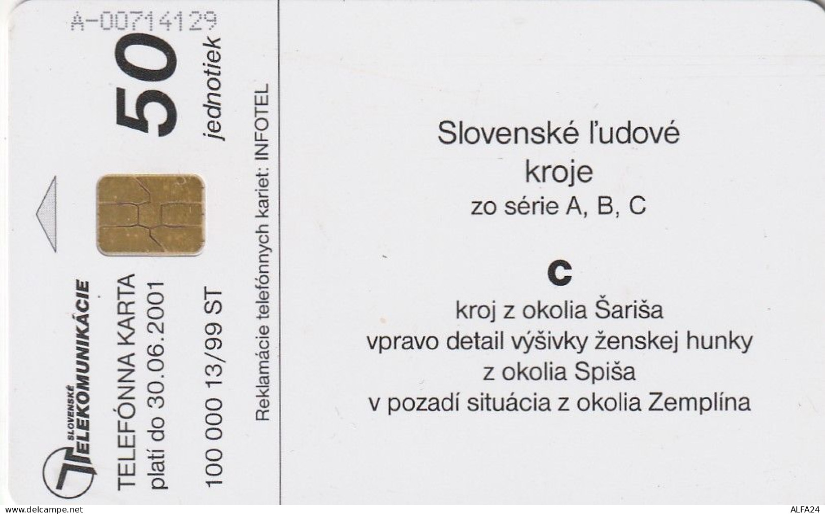 PHONE CARD SLOVACCHIA  (CV1301 - Slovaquie